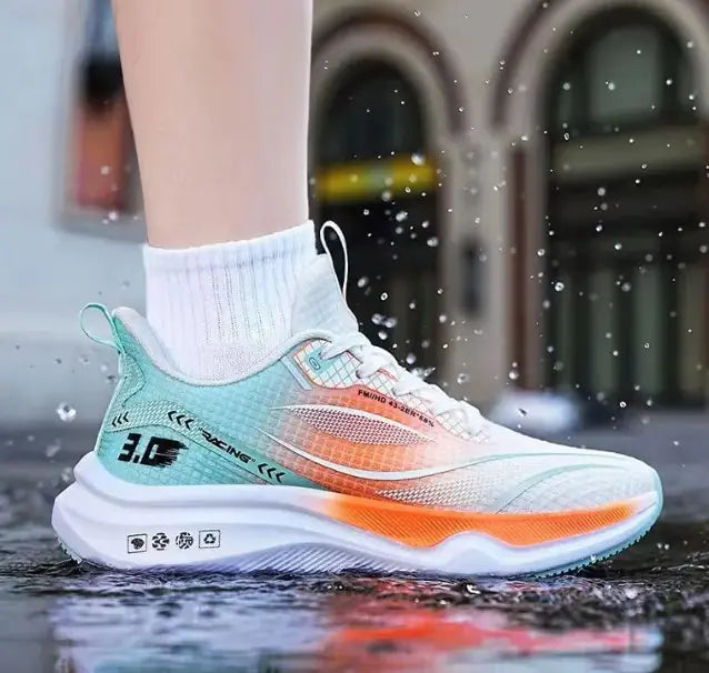 Men’s Sports Casual Shoes – Lightweight Breathable PU Running Sneakers