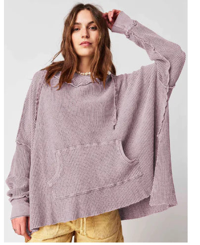 Hooded Loose Sweater for Women - Fashion Brand