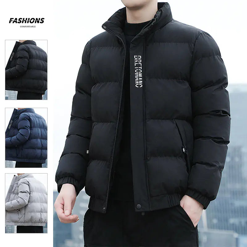 Men's 2023 Winter Fashion Cotton Jacket with Print