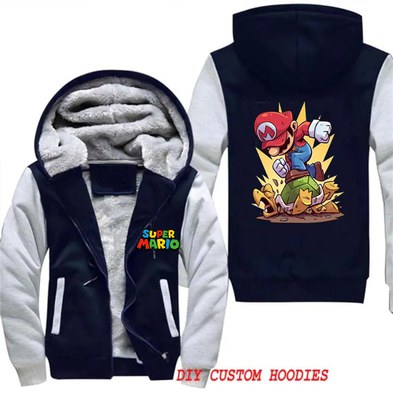 Customizable Warm Fall/Winter Hoodie Jacket for Men