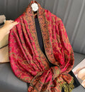 Luxury Cashmere Shawl – Women’s Printed Warm Winter Scarf (Soft & Elegant)