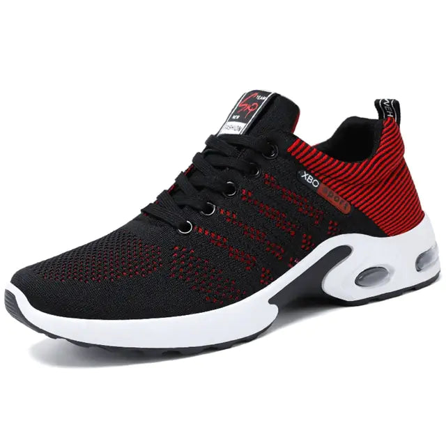 Breathable Lace-Up Casual Running Shoes for Men