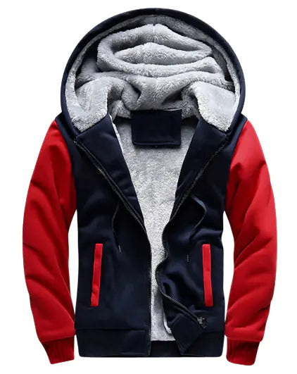 Customizable Warm Fall/Winter Hoodie Jacket for Men