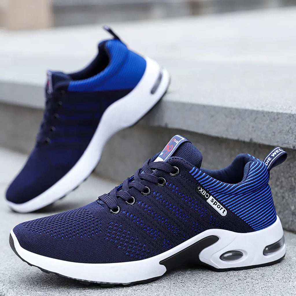Breathable Lace-Up Casual Running Shoes for Men