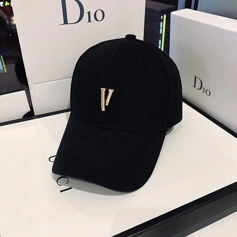 V Letter Baseball Cap 2023 Casual for Men