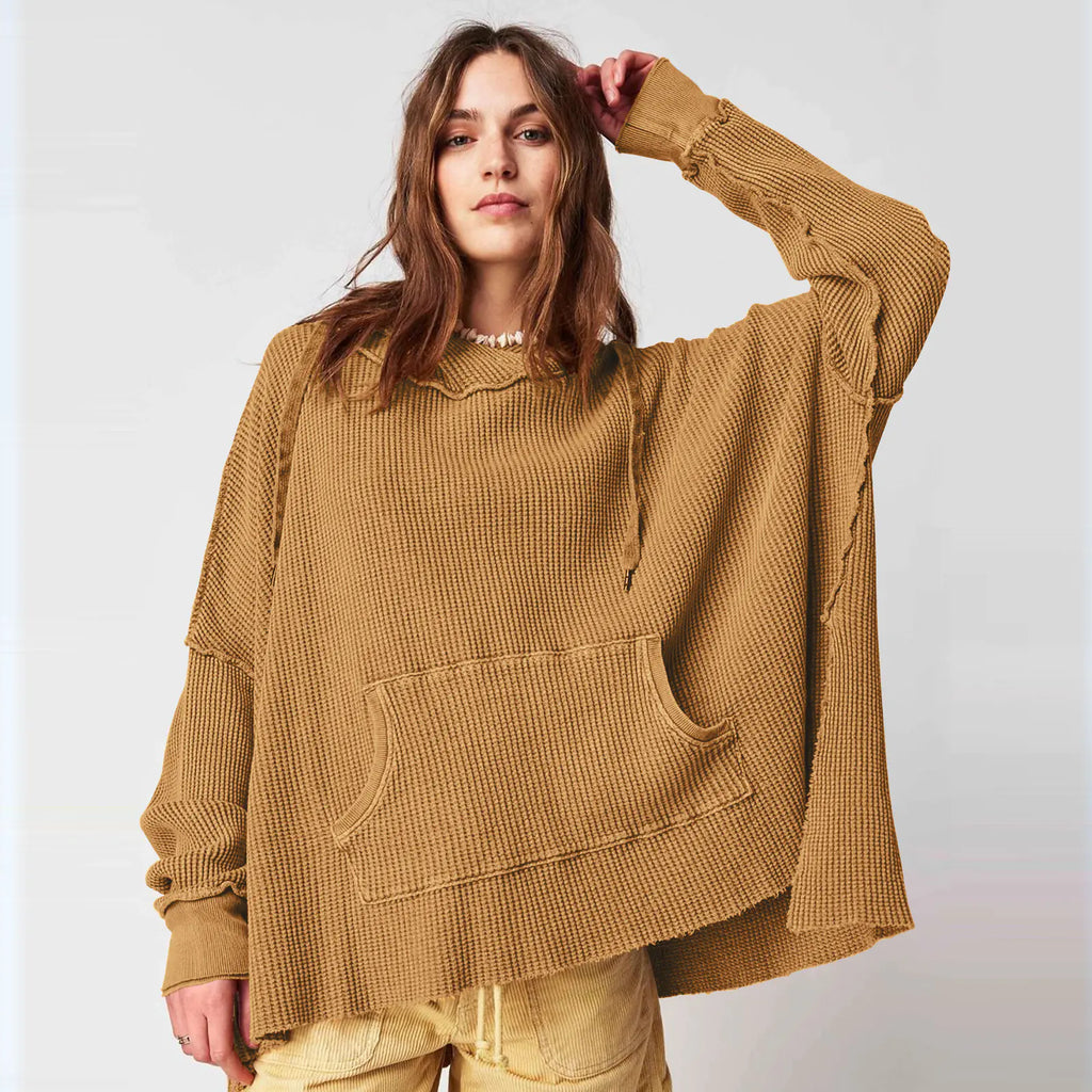 Hooded Loose Sweater for Women - Fashion Brand