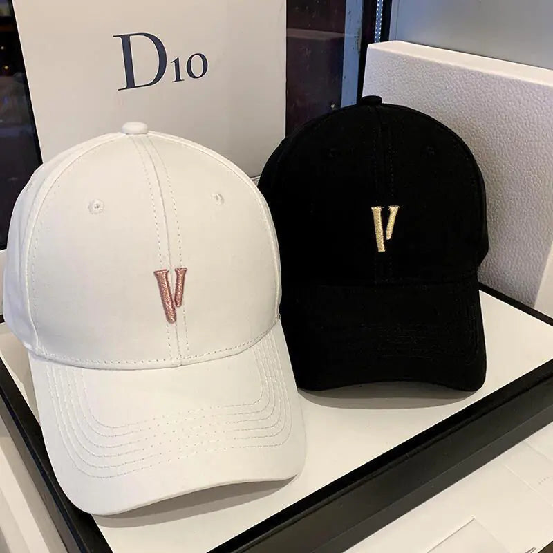 V Letter Baseball Cap 2023 Casual for Men
