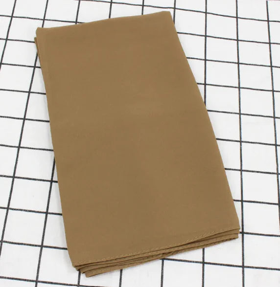 Elegant Pearl Chiffon Scarf - Solid Color Muslim Shawl (Women's)