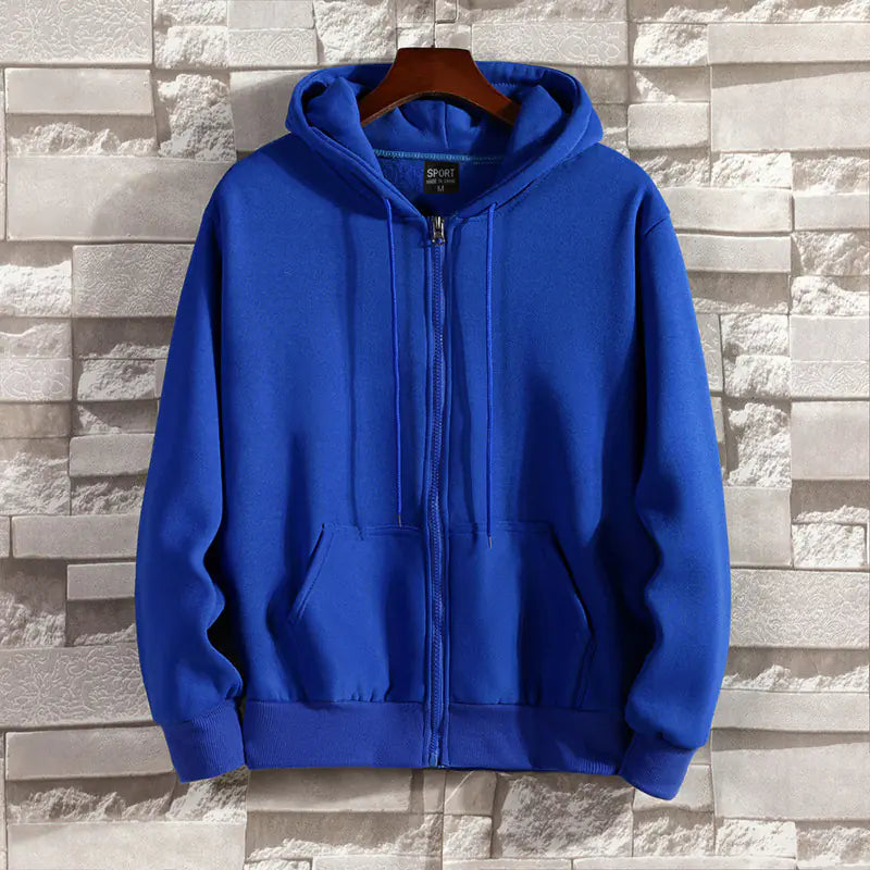Cotton Zip Hoodie Sweater Jacket