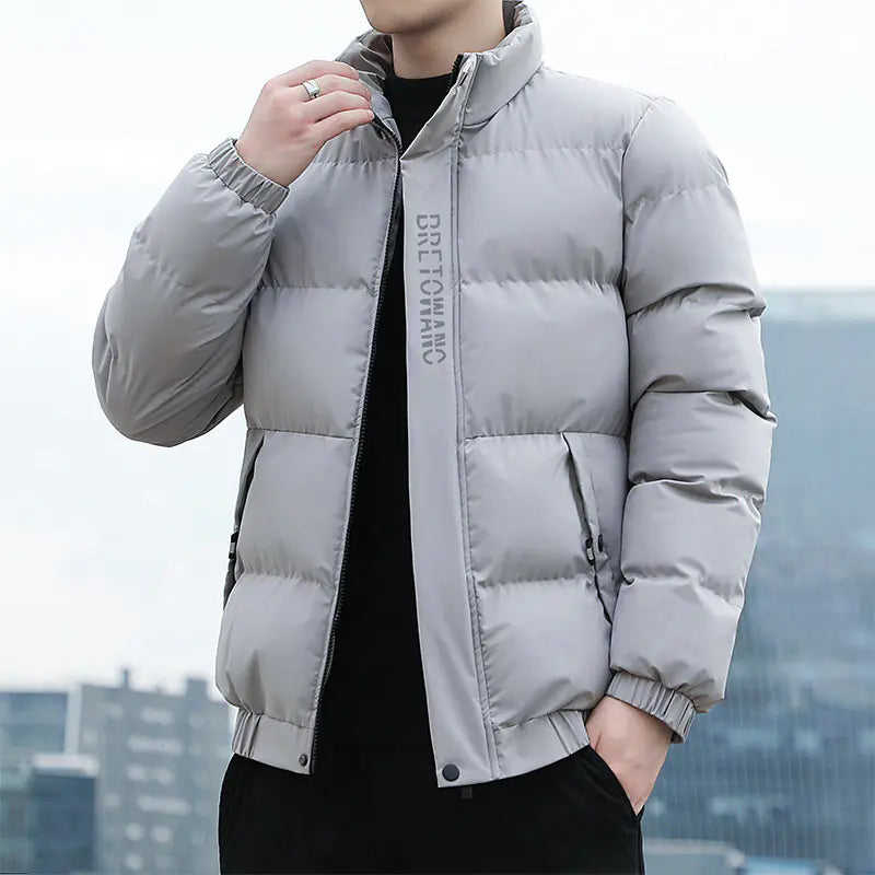 Men's 2023 Winter Fashion Cotton Jacket with Print