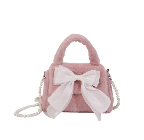 Faux Fur Bucket Bag for Women – Trendy Winter Shoulder Bag