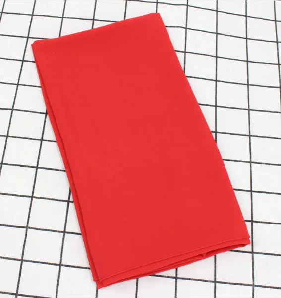 Elegant Pearl Chiffon Scarf - Solid Color Muslim Shawl (Women's)