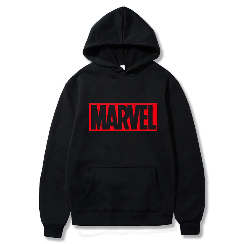 Men's Fashion Hoodie with MARVEL Print for Fall/Winter