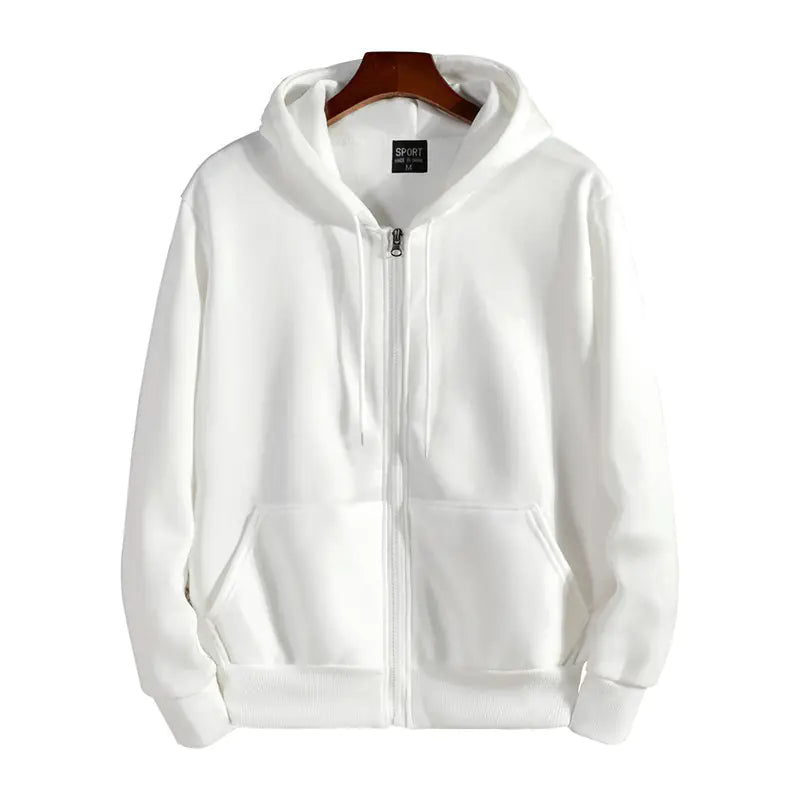 Cotton Zip Hoodie Sweater Jacket