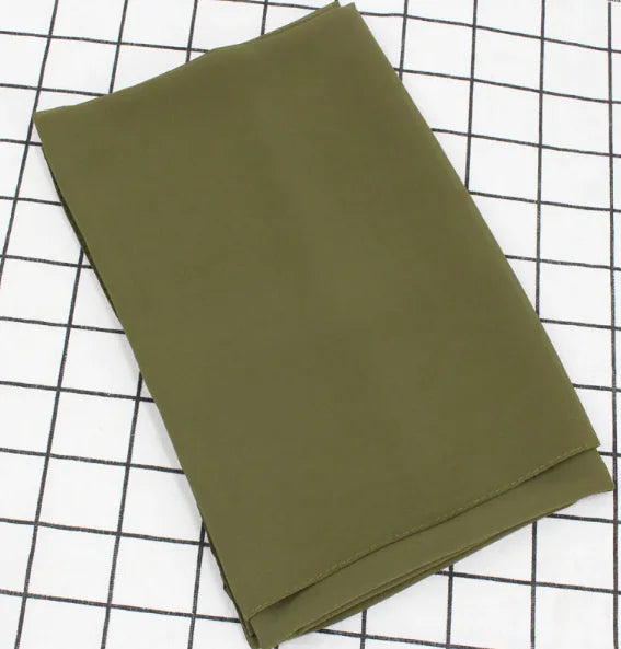 Elegant Pearl Chiffon Scarf - Solid Color Muslim Shawl (Women's)