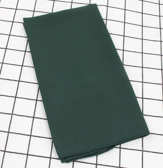 Elegant Pearl Chiffon Scarf - Solid Color Muslim Shawl (Women's)