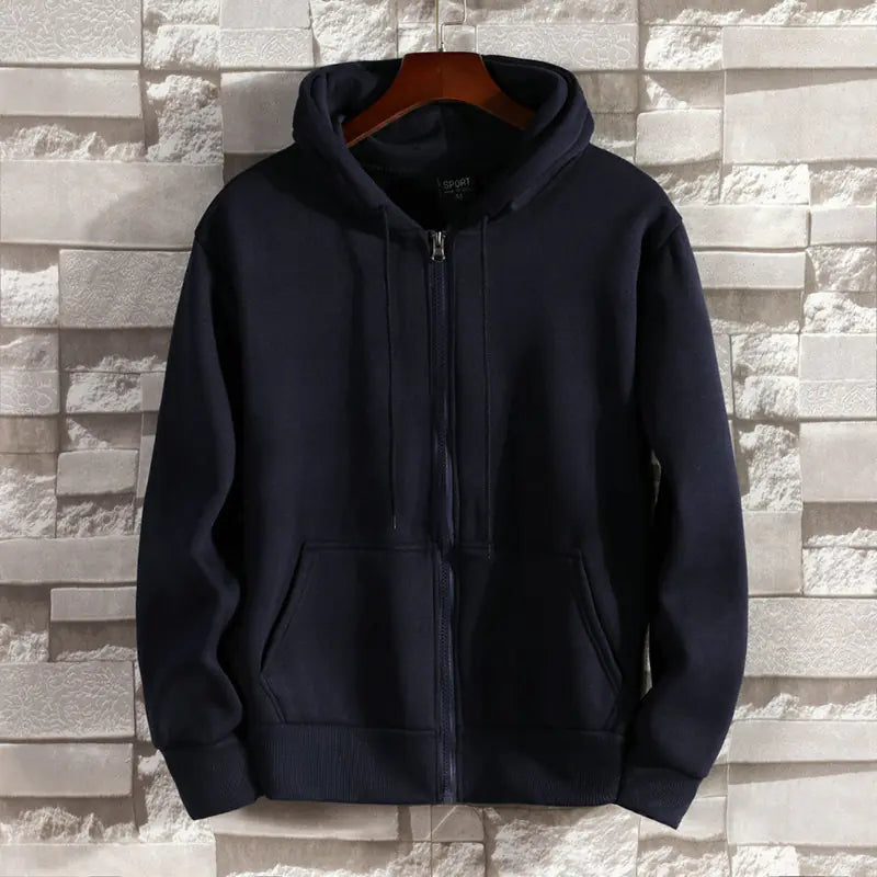 Cotton Zip Hoodie Sweater Jacket
