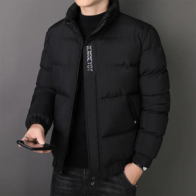 Men's 2023 Winter Fashion Cotton Jacket with Print