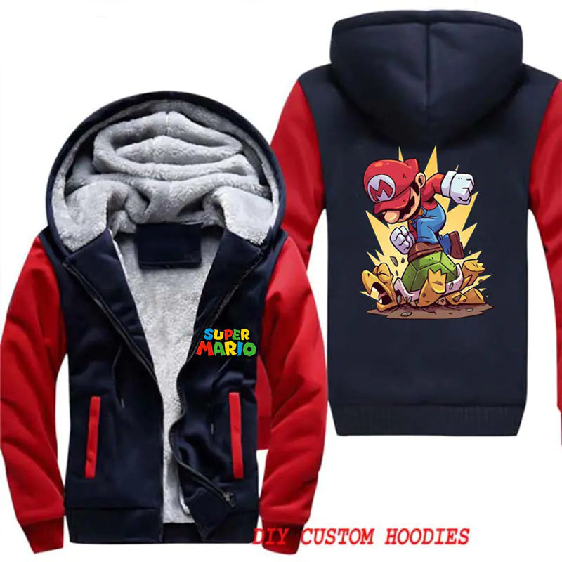 Customizable Warm Fall/Winter Hoodie Jacket for Men