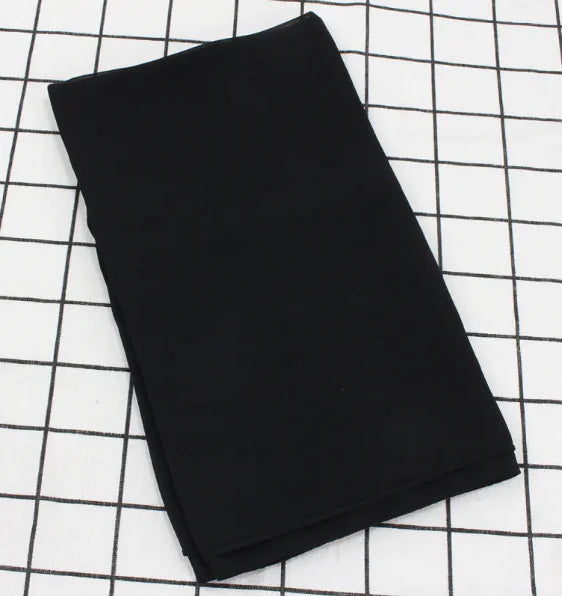 Elegant Pearl Chiffon Scarf - Solid Color Muslim Shawl (Women's)