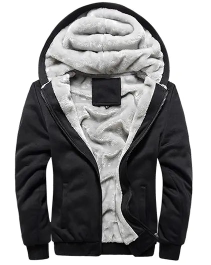 Customizable Warm Fall/Winter Hoodie Jacket for Men