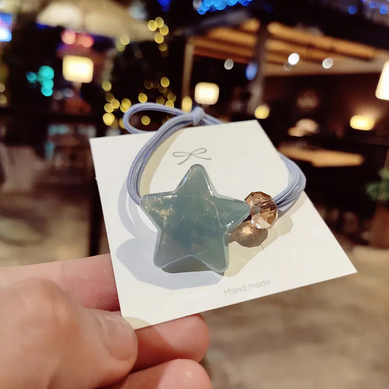 Minimalist Hair Ties for Women - Star Design Hair Accessories