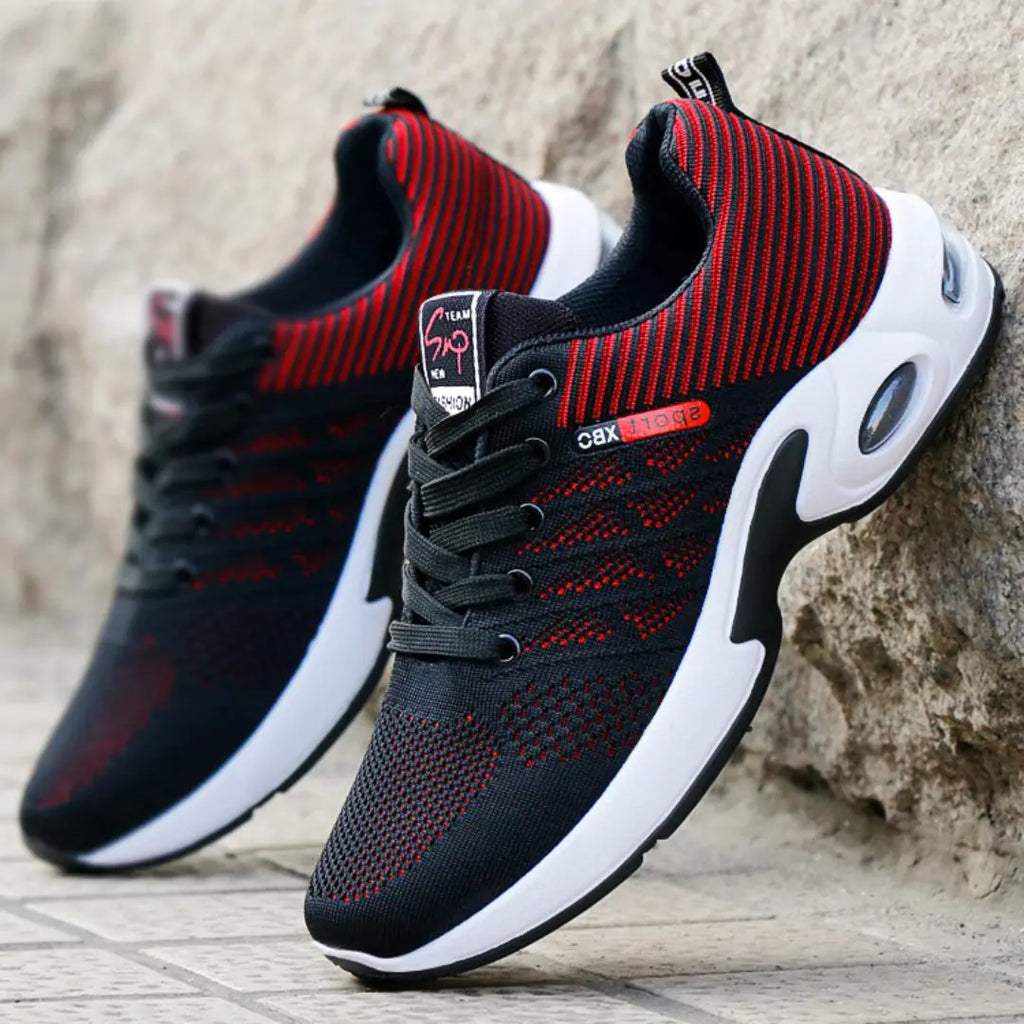Breathable Lace-Up Casual Running Shoes for Men