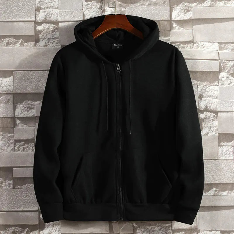 Cotton Zip Hoodie Sweater Jacket