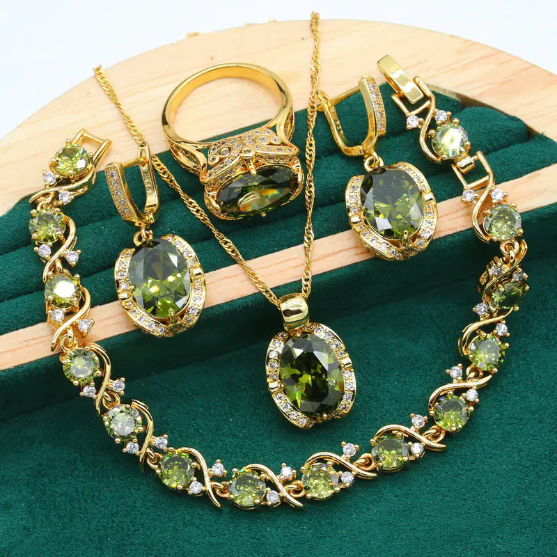 Rhinestone Jewelry Set for Women - Elegant Fashion Accessories