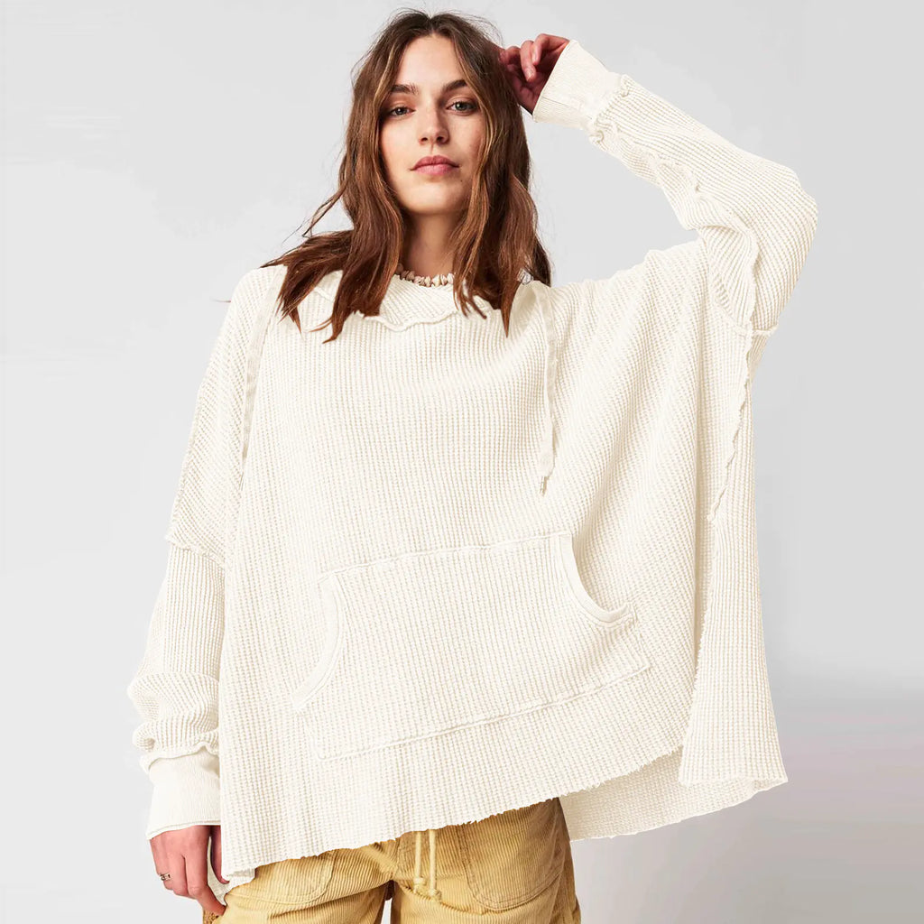 Hooded Loose Sweater for Women - Fashion Brand
