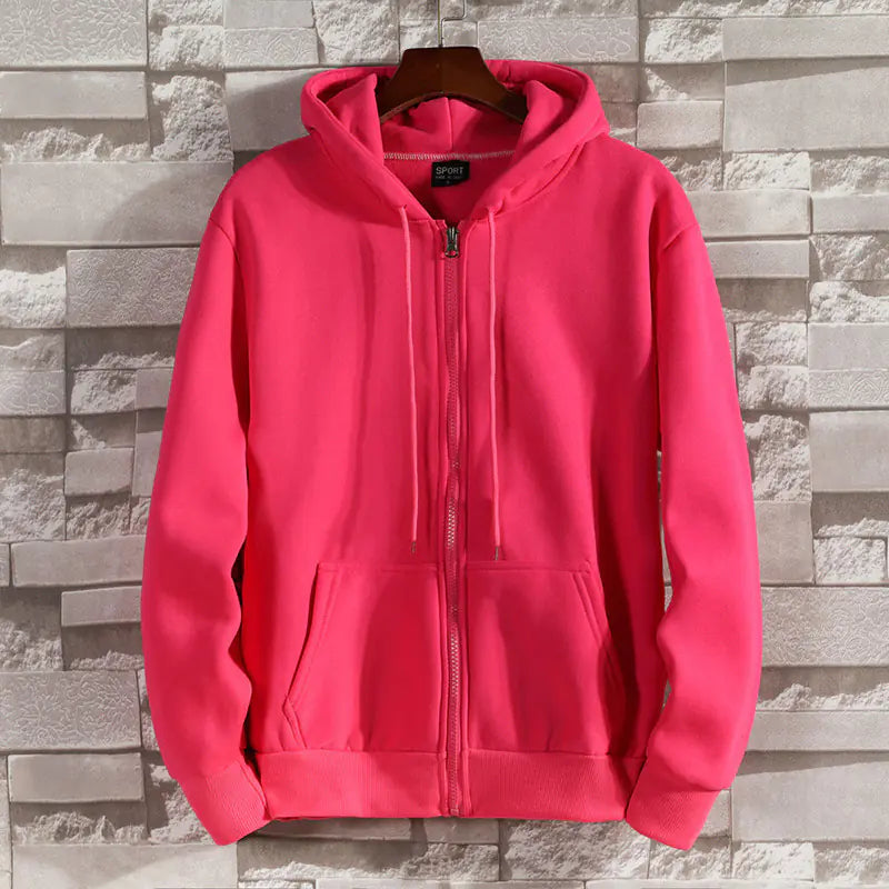 Cotton Zip Hoodie Sweater Jacket